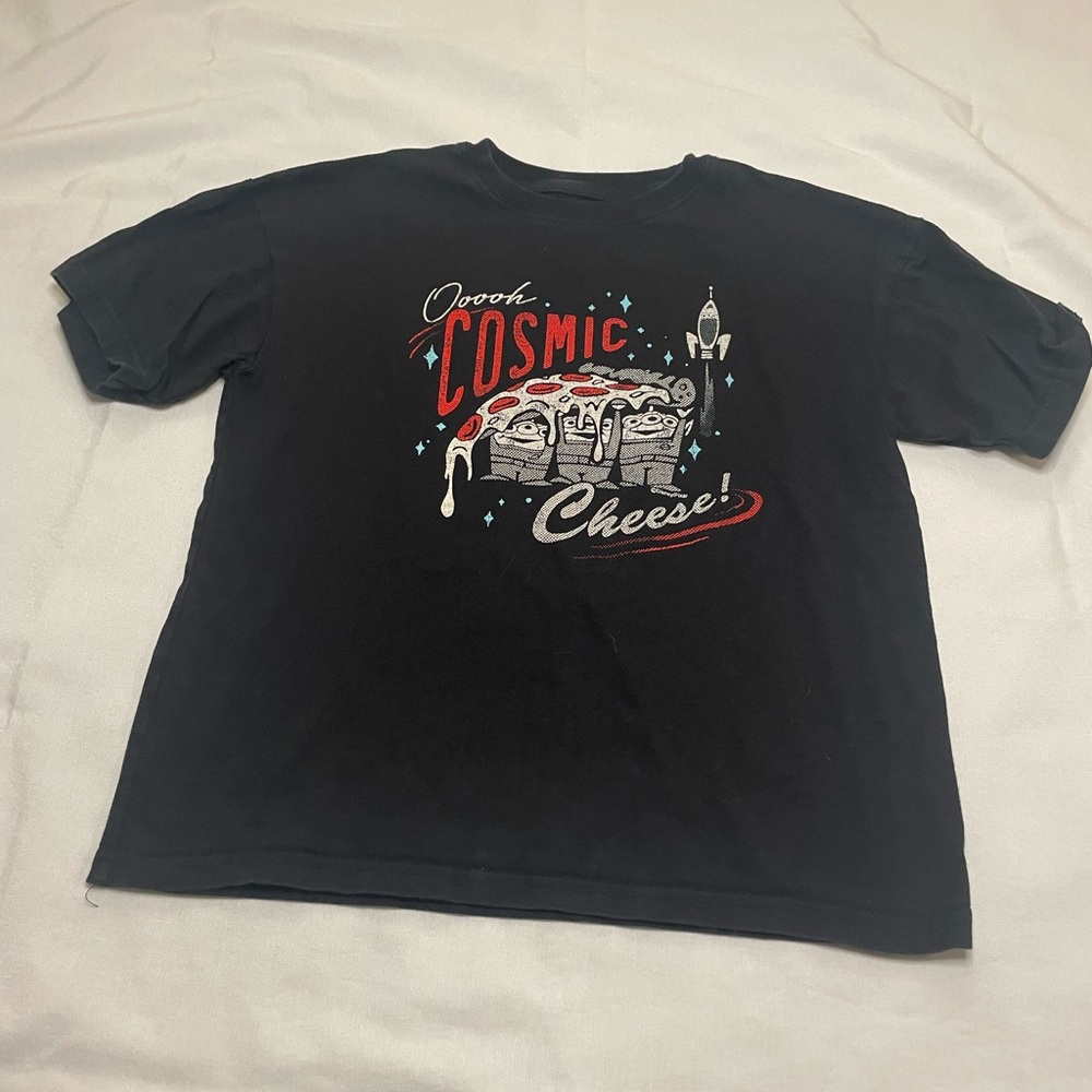 Black Cosmic Cheese Graphic T-Shirt